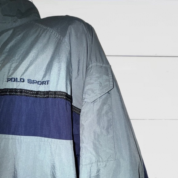 Vintage Polo Sport Ralph Lauren Navy/Gray Jacket - Men's Size Large - Picture 13 of 17